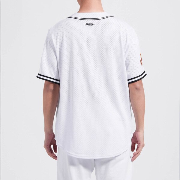 Pro Standard Iowa State White Mesh Baseball Shirt